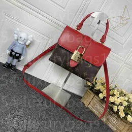 2023 LOCKY BB Handle Bag Brown Black White Red Canvas M44654 M43577 Padlock Gold lock Tote Shoulder Bags Genuine Leather Cowhide Cross body Purses M44080