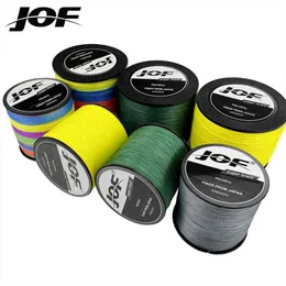 2PC JOF 500M 12 Fios 9 Fios 8 Fios Linha De Pesca PE Multicolorido Multifilamento Forte Linha De Pesca De Carpa 18LB-135LB W220307225Z