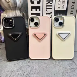 Fashion Designer Phone Cases For IPhone Luxury Phone Shell Tpu Brand Cases All Inclusive Cover IPhone Cases With Triangle Letter 3 Color