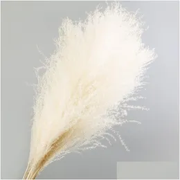 Decorative Flowers Wreaths 10Pcs Per Lot Artificial Reed Dried Flower Bouquet Wedding Home Decoration Ins Favourite Party Decorati Otqlc