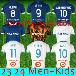 S-4XL 23 24 soccer jerseys 2023 2024 MarseilleS maillot foot CUISANCE GUENDOUZI NDIAYE CLAUSS AUBAMEYANG football shirts men kids VERETOUT Under NUNO HARIT