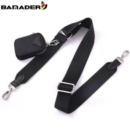 Bamader Luxury Women Bag Strap Fashion Brand Canvas Webbing Justerbar axelväska Rem plus myntväska Bytespåse Rem 22210y