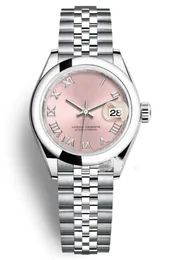 Glass Sapphire Resistant Women's Small Watches Rostfri Clean Classic Swiss Factory Movement 904 28mm Steel Scratch producerar 2671 DNVH