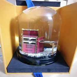 2019 New Snow Globe With Luxury Decoration Inside Ever-changing Wardrobe Crystal Ball Christmas Gift with Gift Box for VIP Custome330O