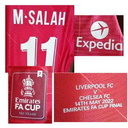 Home Textile 2022 Emirates FA CUP Final Match Worn Player Issue uniforme de football Soccer Patch Badge274K