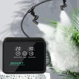 Reptilförsörjning av luftfuktare Smart Misting System med timer och 360 ° Justerbara munstycken Spray Kit för regnskogväxter Amfibian 230909
