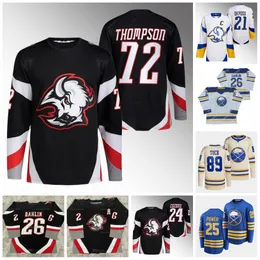 72 TAGE Thompson Rasmus Dahlin Sabres Jersey Dylan Cozens Owen Power Jeff Skinner Alex Tuch Jack Quinn Victor Olofsson Kyle Okposo Erik Johnson Devon Levi