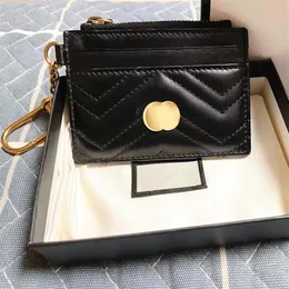 4 Kartenfächer Marmont Schlüsselanhänger Geldbörsen Kartenhalter Brieftasche 627064 mit Box Original Luxus Designer Damen Herren Geldbörse Schlüssel 240Y