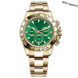 Relógio masculino Aaa Classe Relógio de alta qualidade Máquinas automáticas Designer Montreux Luxo 40mm Fivela dobrável Hardlex Cronômetro à prova d'água Relógios de diamante masculinos montre