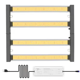 Ephydro 240W Full Spectrum LED Grow Bar Light High PPFD grow light with Veg Bloom modes for Greenhouse grow tent Indoor Lighting