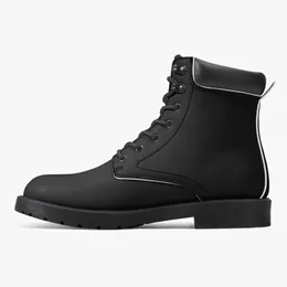 DIY Classic Martin Boots Men Buty Women Buty Dostosowany wzór Trend fajna czarna moda wszechstronna podwyższone buty 36-48 1413