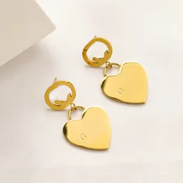 Orecchini d'amore Designer Donna Stud 18K Placcato Oro Lettera di Fascino Orecchini Accessori per Gioielli per Feste di Nozze 20 Stile