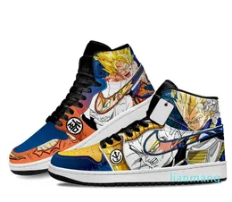 Mody Casual Shoes Men Womenta i Goku Super Saiyan DB Anime Sneakers High Top Graffiti Designer Custom Animes Running Treners