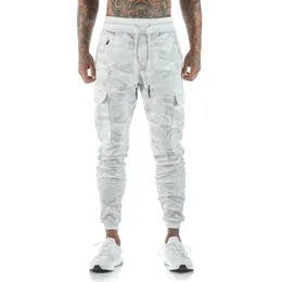 Godlikeu Summer Mens Cargo Pants Camo Winter Disual White Camouflage Fitness Sport Training Prouts331M