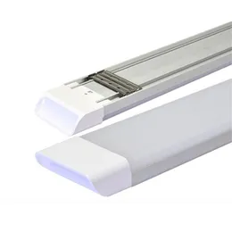 LED BATTEN LAMP 4strips 3ft 2ft 1ft 54W AC85-265V أضواء أنابيب ثلاثية المتكاملة 100LM/W 90cm 60cm 30cm 110v 220v الإضاءة البيضاء الباردة الباردة.
