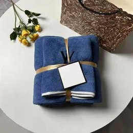 2023 Designer Bath Towel Set Coral Velvet Fashion Towels Face Towels Luxury Unisex Absorbent Men Womens Wash Cloths for Home el344M
