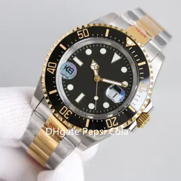 Relógios masculinos K6 maker 126603 relógio mecânico automático relógio de aço inoxidável 904L SEA-DWELLER fonte amarela cal.3235 43mm safira cerâmica luminosa relógio à prova d'água