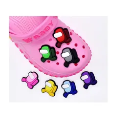 Sko delar tillbehör nya pojkar flickor lchildren tecknad pvc charms spännen action figur passar armband clog jibz barn gåva droppe läcker dhpum