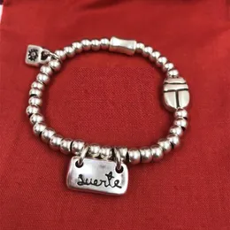 Nova pulseira autêntica de borracha sorte amizade pulseiras uno de 50 jóias banhadas se encaixa estilo europeu presente fow feminino masculino pul1286mtl233u