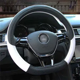 Samochód d Kształt Kołowy okładka kierownicy Uniwersalna kierownica Braid Fashion Antislip Fundana Volante Car Styling J220808324C