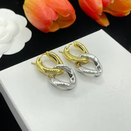 Bb Same Style Ear Buckles for Women with High Grade Sensation, Unique Geometric Metal Color Matching Ear Studs for Small Audience