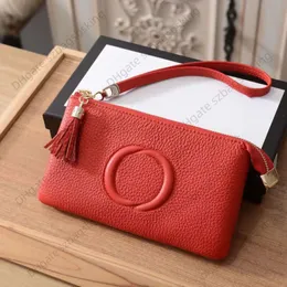 Designer simple short purse Key bag Men's and women's brands coin purse high-end leather monogrammed zipper card clip multi-card bit card bag