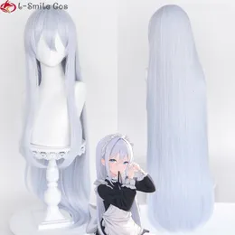 Cosplay Wigs 100cm Long Yoisaki Kanade Cosplay Wig Anime Project SEKAI COLORFUL STAGE 80cm/100cm Long Light Blue Heat Resistant Hair Wigs 230908