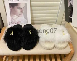 Chinelos Mulheres Moda Paris Designer Chinelos De Lã Sandálias De Luxo Flat Woolens Sapatos Ao Ar Livre Antiderrapante Borracha Praia Alfabeto Reto Doces Alto Tamanho 3540 x