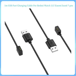 3pcs/lot 1m USB Fast Charging Cable For Redmi Watch 3/2 Xiaomi band 7 pro Magnetic Charger