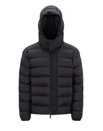 MONCLARERER UME 지퍼 측면 편지 남성 다운 재킷 팔 접착제 배지 복구 재킷 2023 New Style Hooded Down 재킷 겨울 따뜻한 코트 크기 1-5