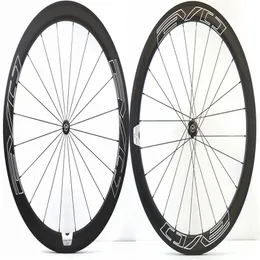 700C 50mm depth Road bike carbon wheels 23mm width clincher tubular bicycle super light aero wheelset311d