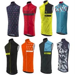 2022 Morvelo Cycling Jackets Pro Team Winter Fleece Cycling WindProof Vest Windjacket Thermal MTBバイクコートメンズウォームアップジャケット318A