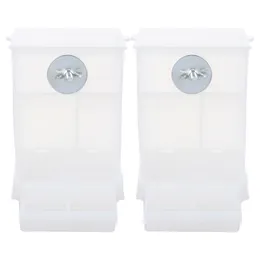 Dekoracje ogrodowe 2PCS Automatyczne ptaki karmnikowe karmienie narzędzie do karmienia pasza pojemnik na żywność splashProof Storage do kurczaka A50 230909