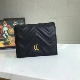 quality single zipper wallets cardholder Italy Alphabet color style luxurys mens women high-end designers with packaging box 48810244A