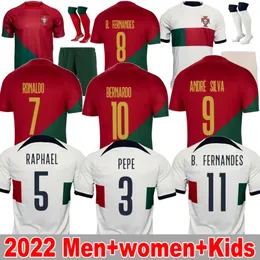 22 23 برتغال كرة القدم قمصان Joao Felix Pepe Bermardo B.Fernandes Camisa de Futebol 22 2023