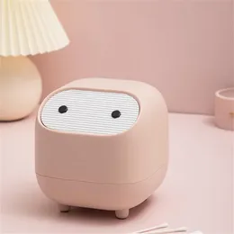 Carino piccolo mini ninja desktop pattumiera pattumiera cestino della spazzatura con coperchio per scrivania auto camera da letto ufficio camera dei bambini decorazione della casa 21160h