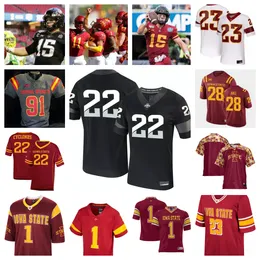 2023 Iowa State Cyclones Football Jersey 10 JJ Kohl 12 Hunter Dekkers 33 Arlen Harris Jr. 8 Greg Gaines III 12 Jacob Imming 95