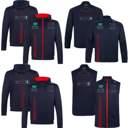 F1 2023 OFFICIAL TEAM HOUDIE Formel 1 Full Zip Hoodies för herrtröja av samma stil fans hoodie sweatshirt jacka anpassad2581