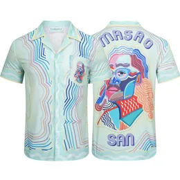 Мужские рубашки Casablanc Повседневный костюм Мужской спортивный костюм Модная летняя спортивная одежда с круглым вырезом и короткими рукавами M-XXXL296h