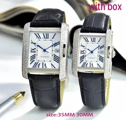 Watch Square Designer Watch Diamond Watch Rozmiar 35x45 30x39 Automatyczny ruch zegarek zegarek Watch Watch Watch Watch Watch Watch zegarek sportowy