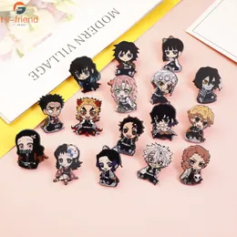 Pins Brooches Wholesale Demon Slayer Anime Role Brooch Acrylic DIY Decorative for Women Man Birthday Present Kids Toy 230909