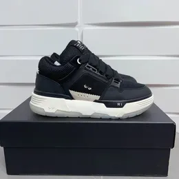 MA-1 Dantel Up Ekmek Sabah ayakkabı ayakkabıları Lüks Tasarımcı Erkek Kadın Platform Ayakkabıları Mesh Deri Stadyum Donanım-Deri Açık Hava Deri Eğitmenler Sneakers Boyut 35-45 001