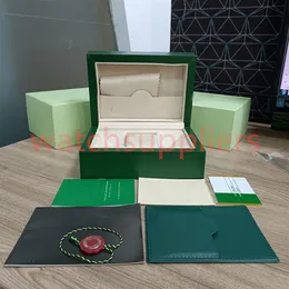 롤렉스 박스 케이스 GMT 시계 mens 골드 자동 시계 원래 내부 외부 여자 시계 상자 남성 녹색 상자 M116508 126720 116610298O