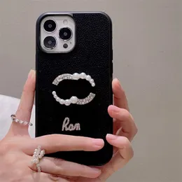 Women Fashion Cell Phone Case for IPhone 14 Pro Max 13 12 11 15 15pro 15promax Fitted Cases Fashion Pearl Letter Phones Cover