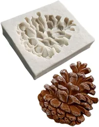 Söt jul Echinacea Pinecone DIY 3D Silikonform Makan Ice Blocks Candy Fondant Chocolates Soaps Cake Decorating 1224655