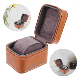 Titta på lådor Box Storage Container Holder Men Armband Anti-Fall Case Composite Material Travel Crystals