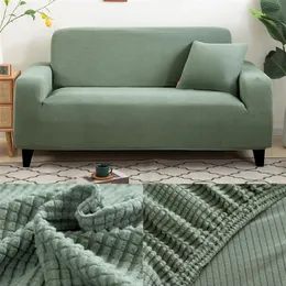 Krzesło okładki grube sofa ochraniacza Jacquard Solid Printed Covers for Living Salom Couch Couch Corner Slipcover L Kształt 220829209r