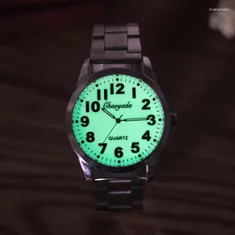 Wristwatches Sdotter 2023 Top Brand Mens Luminous Hand Watch Waterproof Luxury Quartz Business Stainless Steel Military Clock Male Relogio