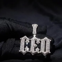 Benutzerdefinierte Namenskette für Männer und Frauen, Iced Out-Anhänger mit Krappenfassung, personalisierte Charms, Trap-Rapper, Superstar, Zirkonia, Hiphop, Jew271t