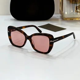 バタフライサングラスデザイナートムサングラスラグジュアリーサングラス女性用サングラスメンズメガネ高品質のセックスアピール女性眼鏡UV400デザイナーシェード